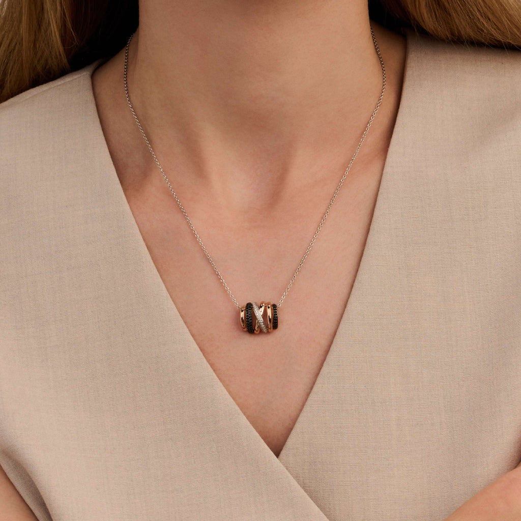 Ti Sento Milano Collier pendentif Cercles 34116BR