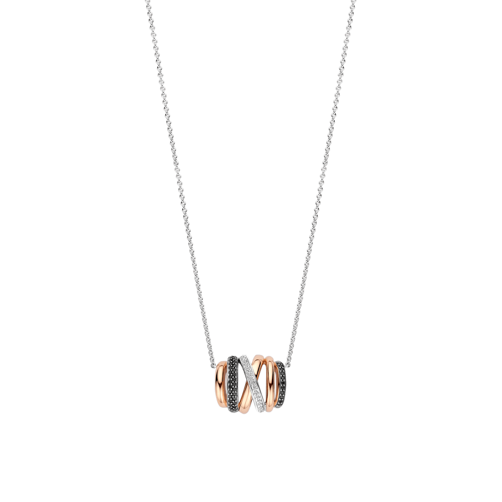 Ti Sento Milano Collier pendentif Cercles 34116BR