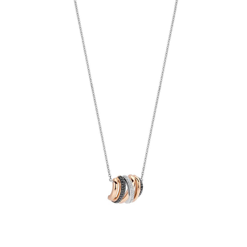 Ti Sento Milano Collier pendentif Cercles 34116BR