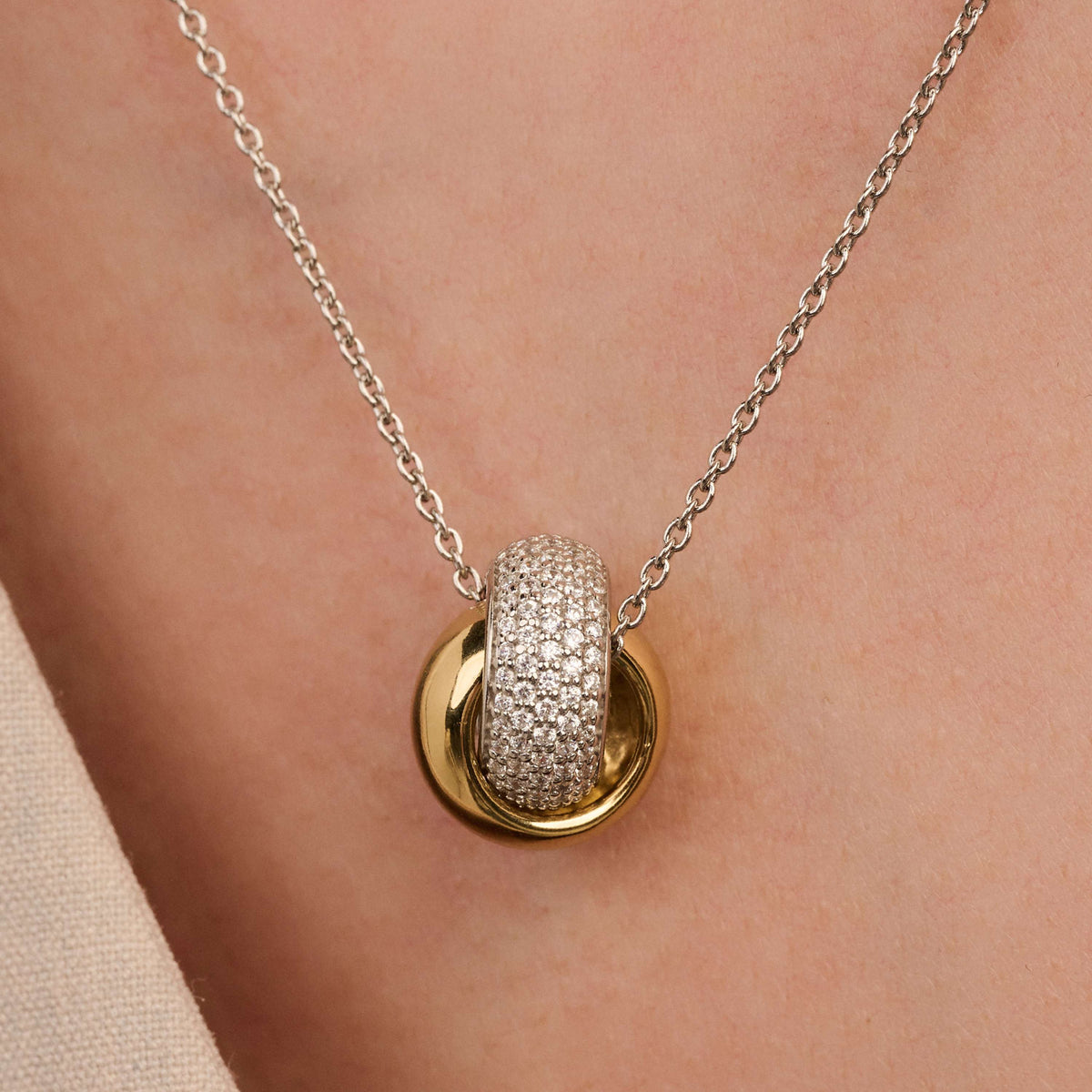 Ti Sento Milano Collier pendentif Cercles 34118ZY