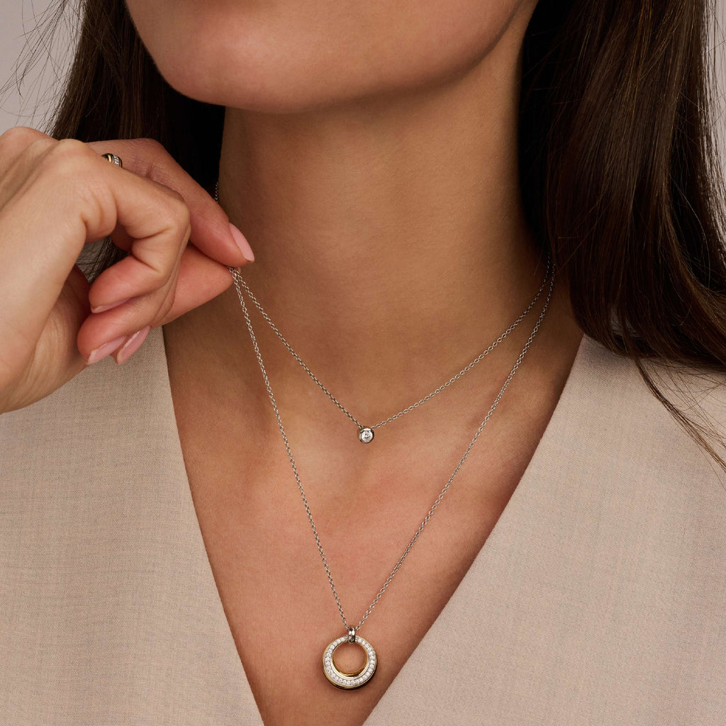 Ti Sento Milano Collier pendentif Cercles 34119ZY
