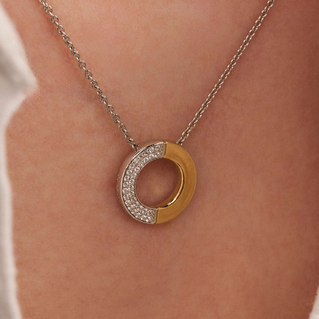 Ti Sento Milano Collier pendentif Cercles 34120ZY