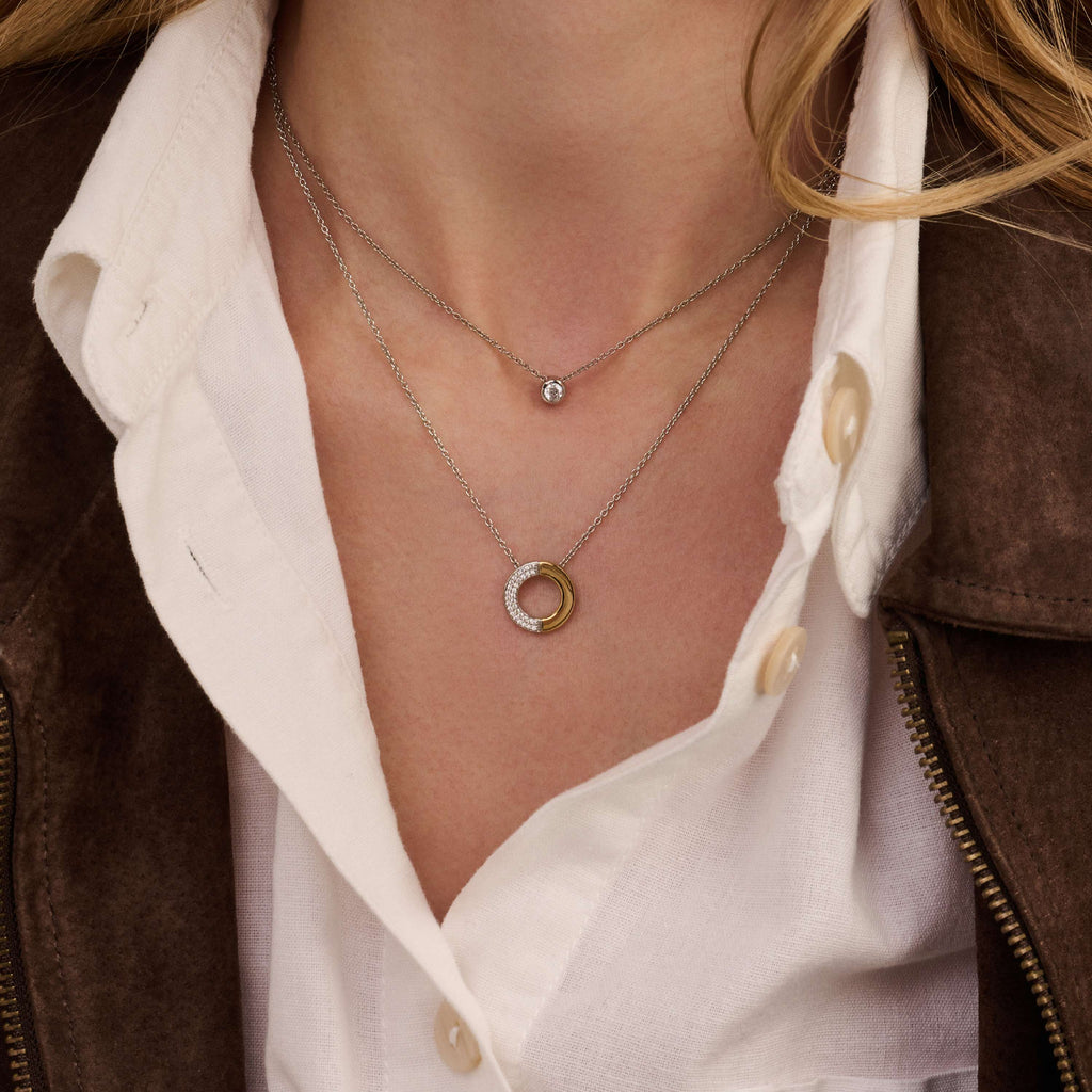 Ti Sento Milano Collier pendentif Cercles 34120ZY
