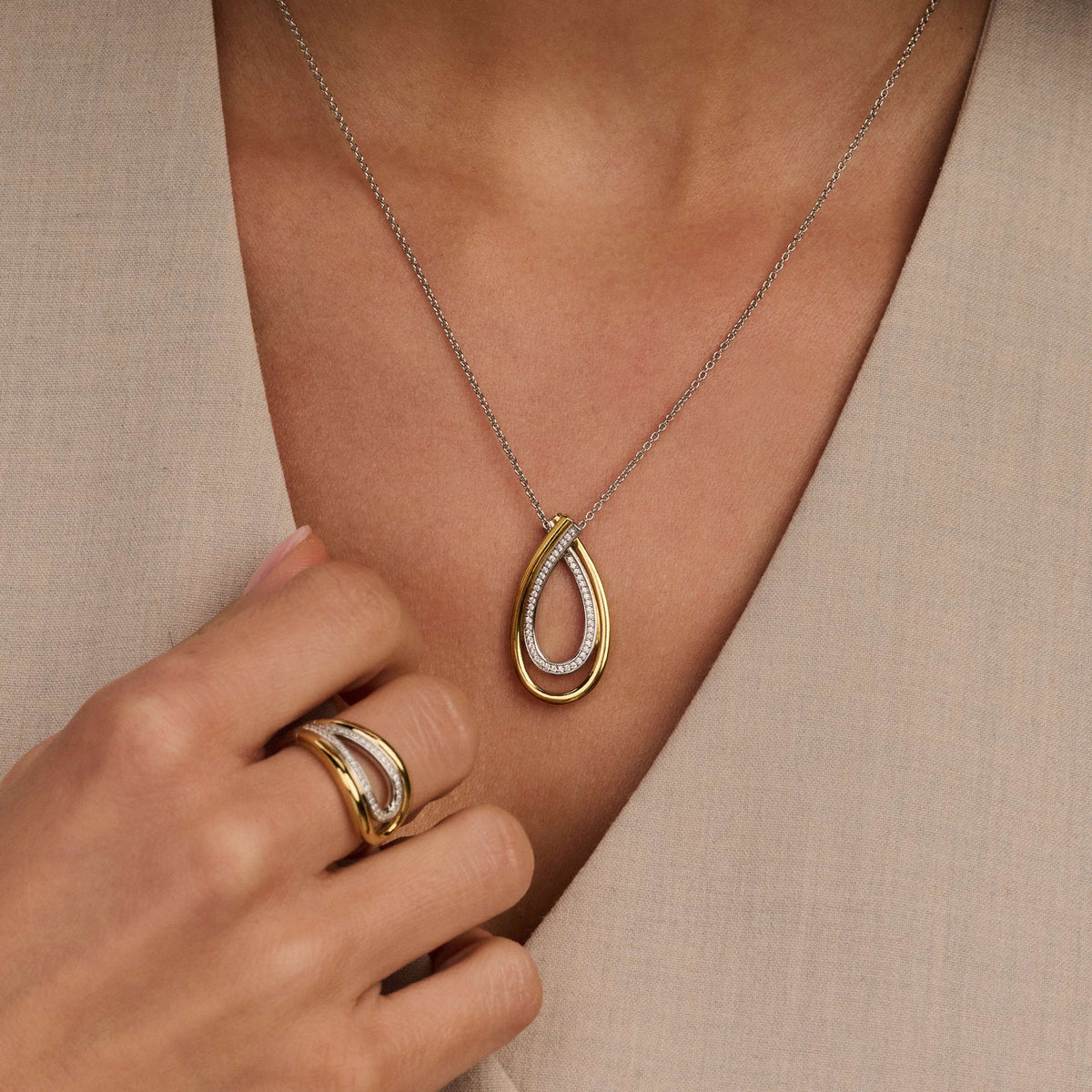Ti Sento Milano Collier pendentif Pebble 34121ZY