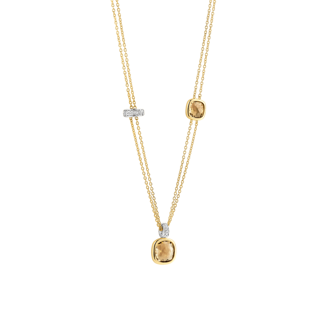 Ti Sento Milano Collier Coussin et rectangle 34122CY