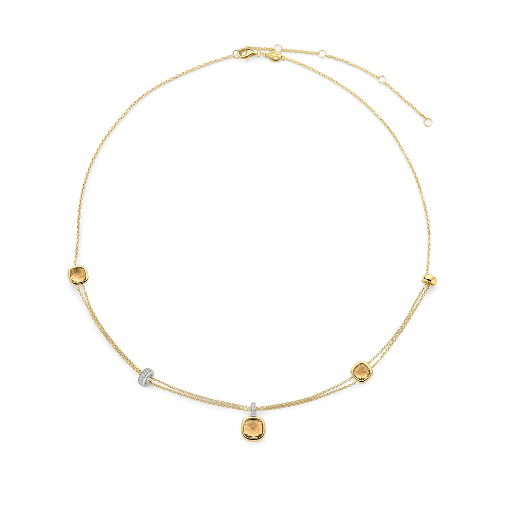 Ti Sento Milano Collier Coussin et rectangle 34122CY