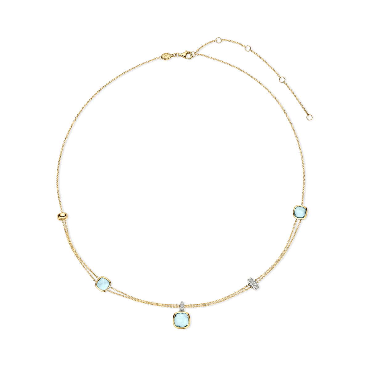 Ti Sento Milano Collier Coussin et rectangle 34122TY