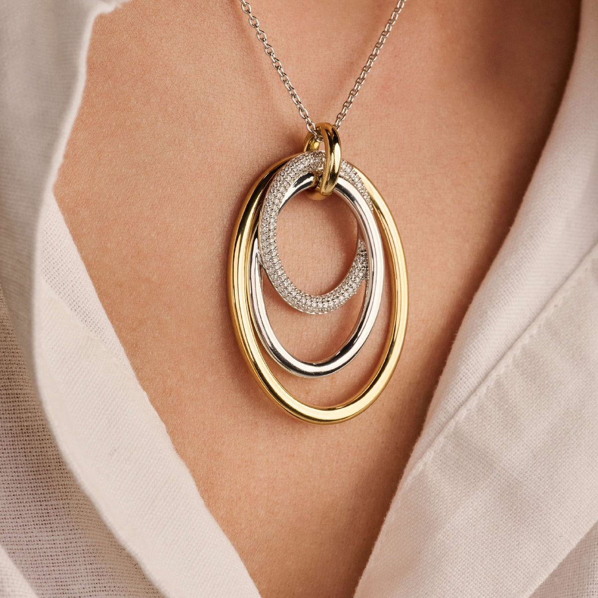 Ti Sento Milano Collier pendentif Structures 34127ZY