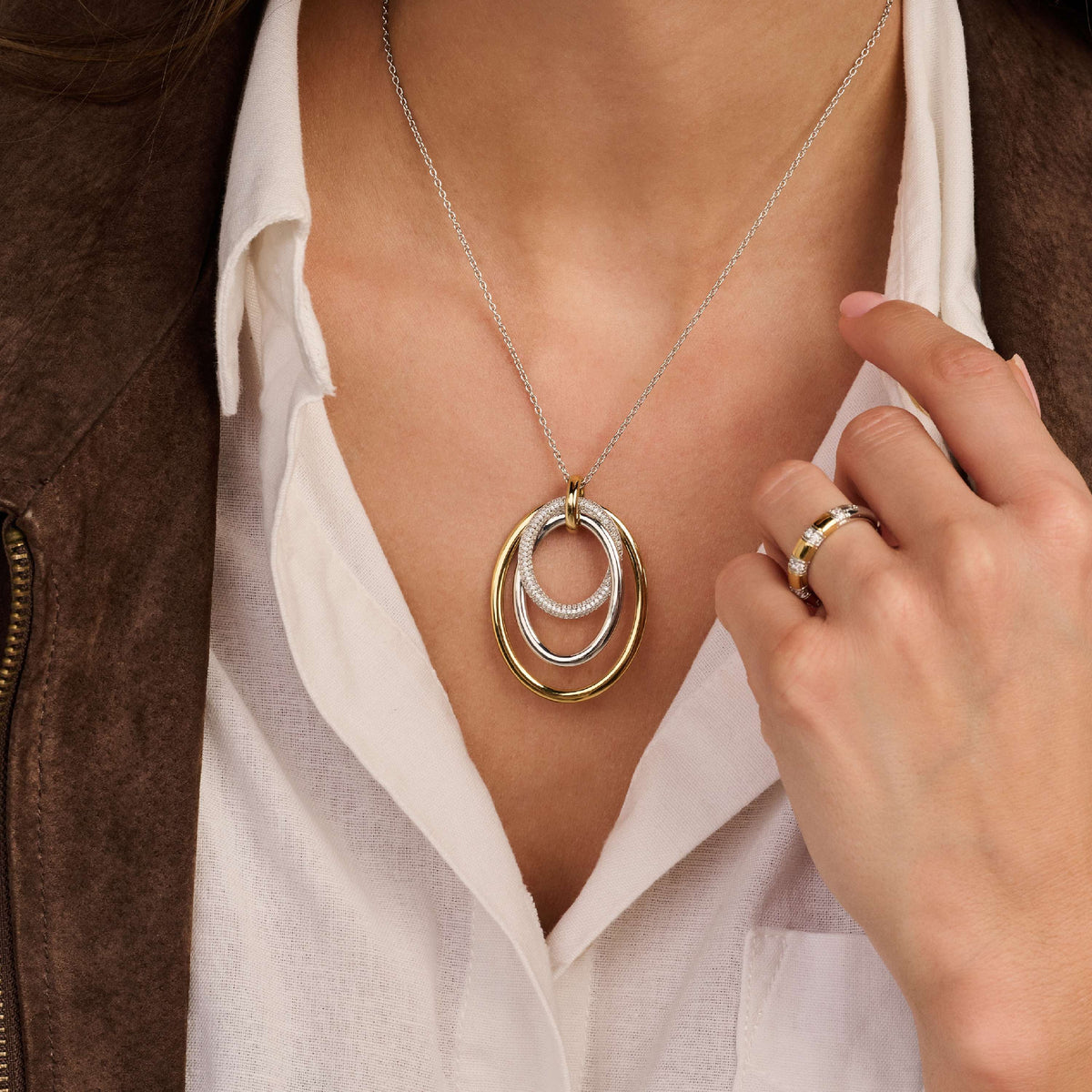 Ti Sento Milano Collier pendentif Structures 34127ZY