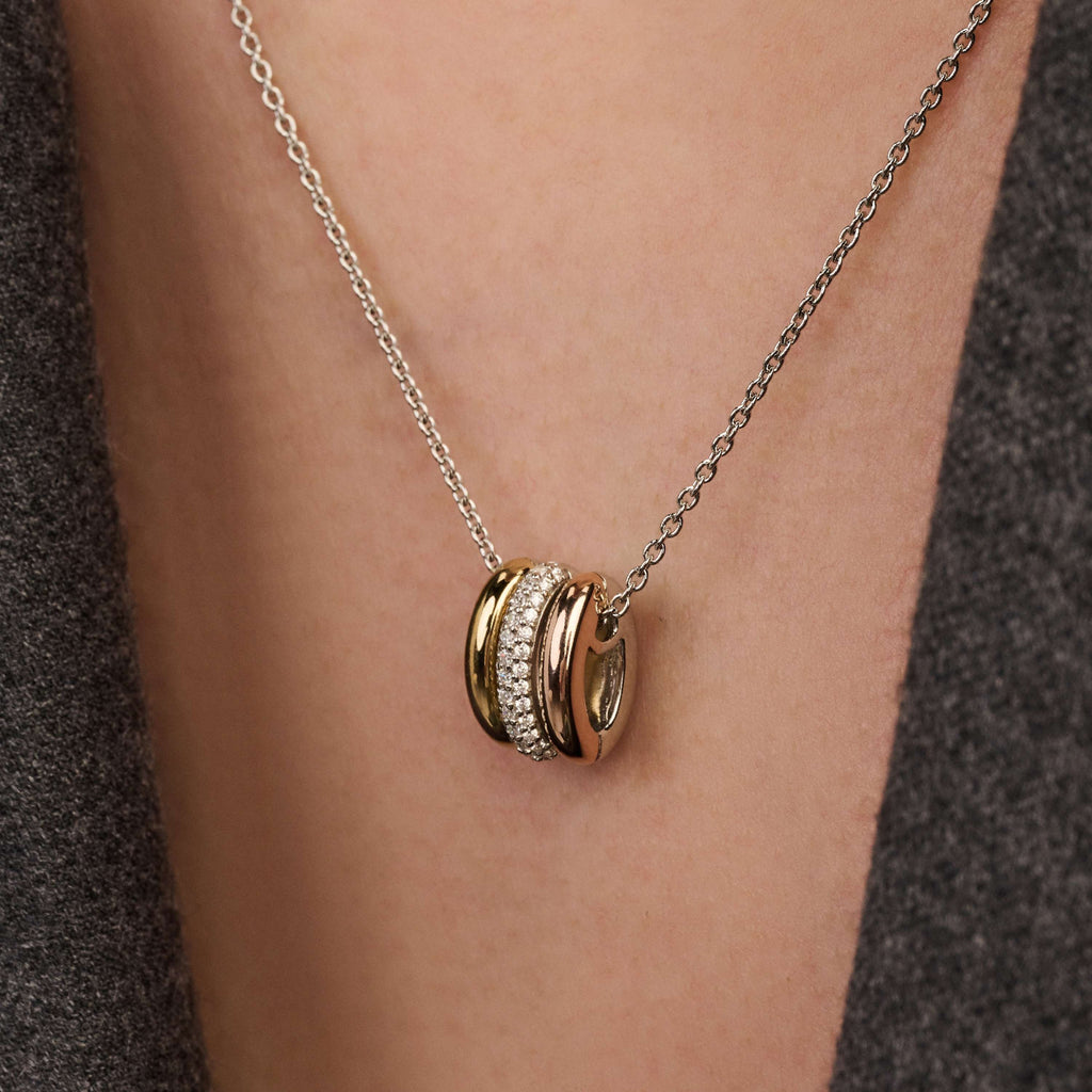 Ti Sento Milano Collier pendentif Cercles 34128TZ