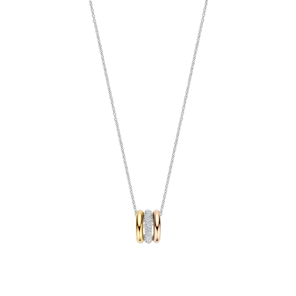 Ti Sento Milano Collier pendentif Cercles 34128TZ