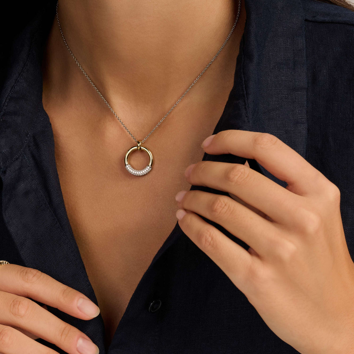 Ti Sento Milano Collier pendentif Cercles 34133ZY