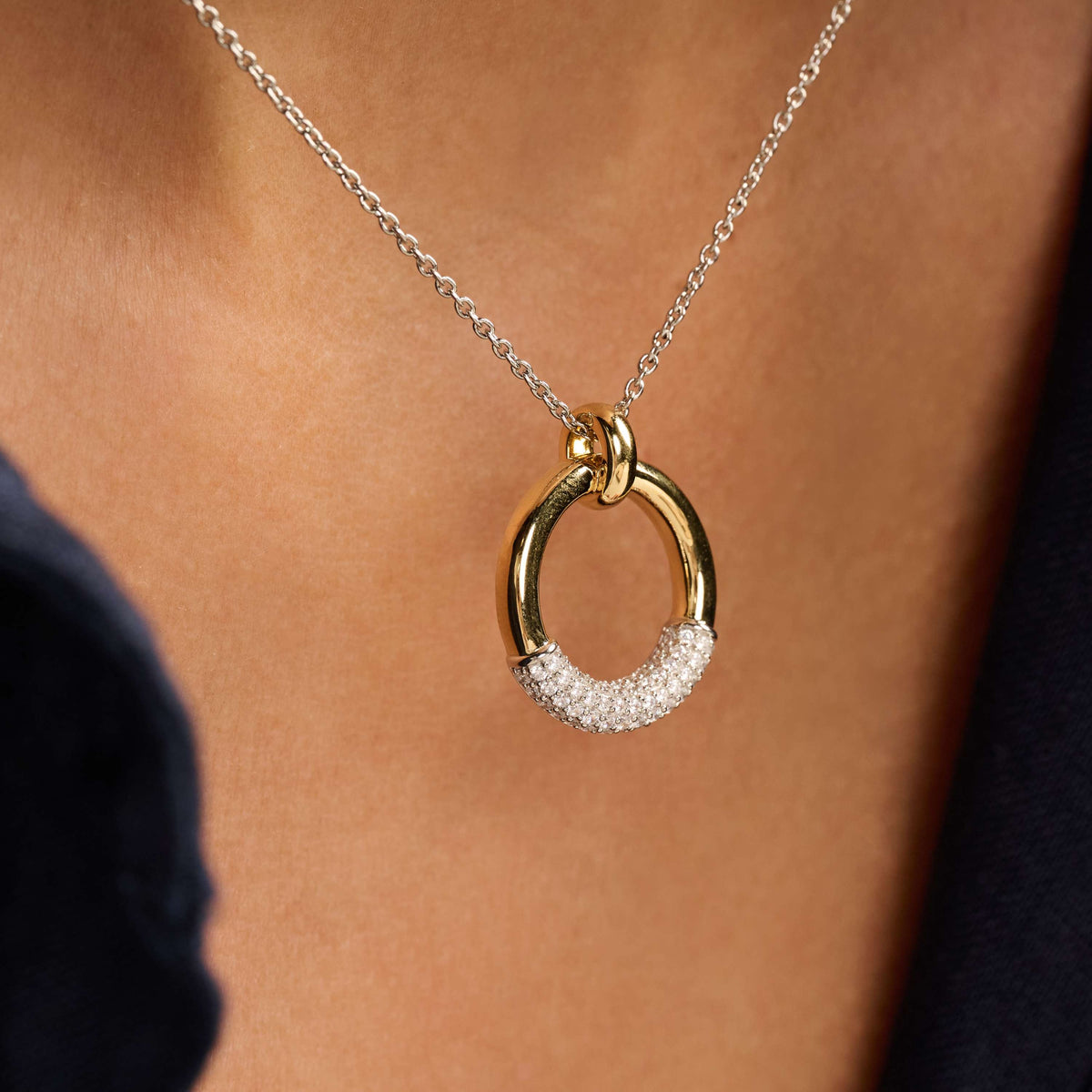 Ti Sento Milano Collier pendentif Cercles 34133ZY