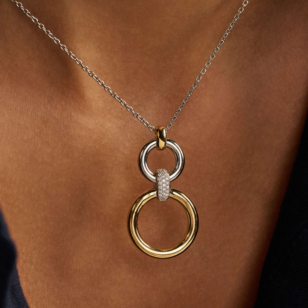Ti Sento Milano Collier pendentif Cercles 34134ZY