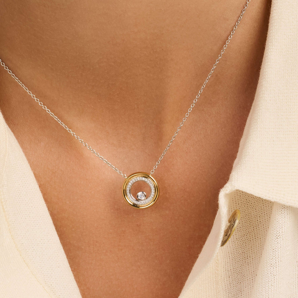 Ti Sento Milano Collier pendentif Cercles 34148ZY