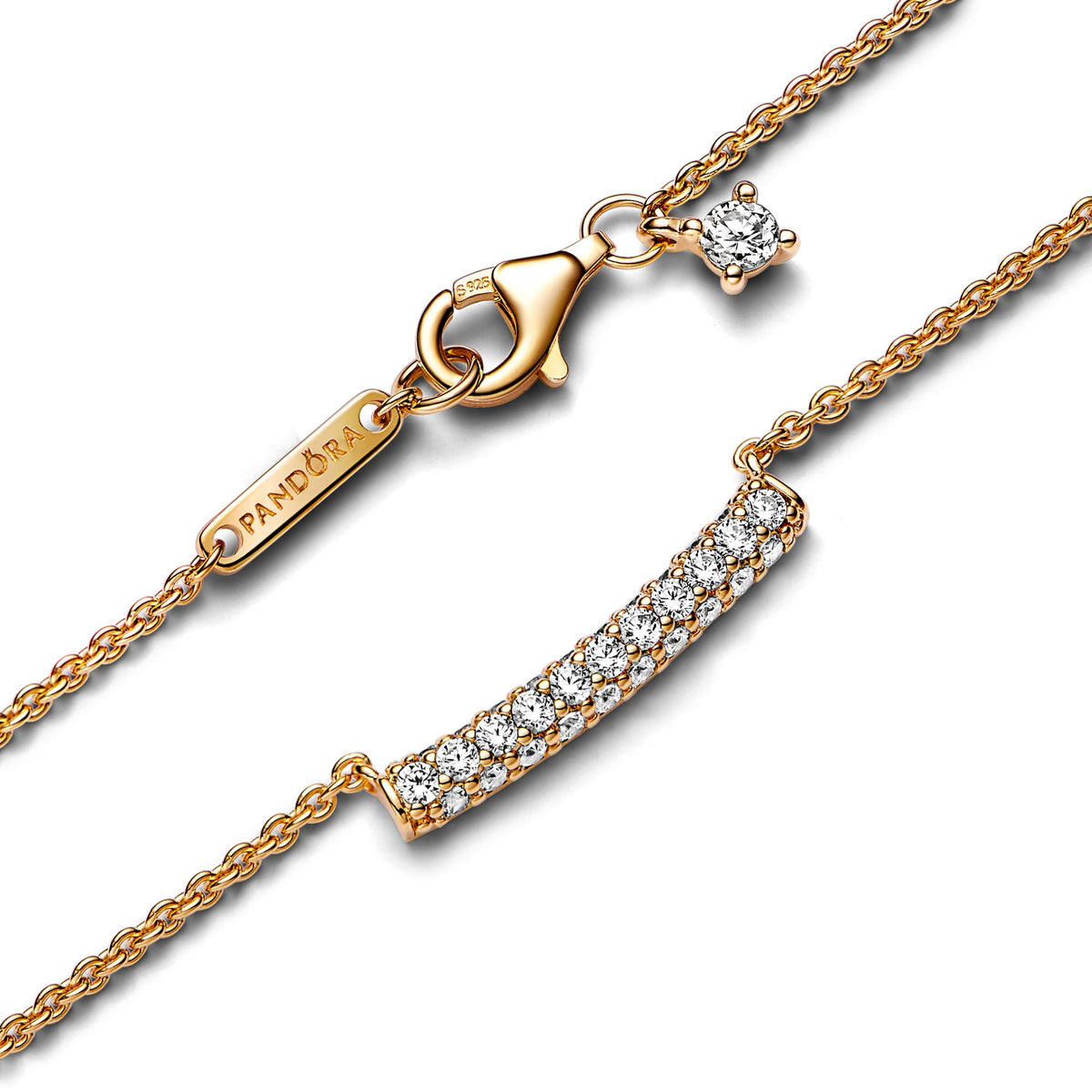 Pandora Timeless Collier Barre Simple Rang Pavée 362635C01-45
