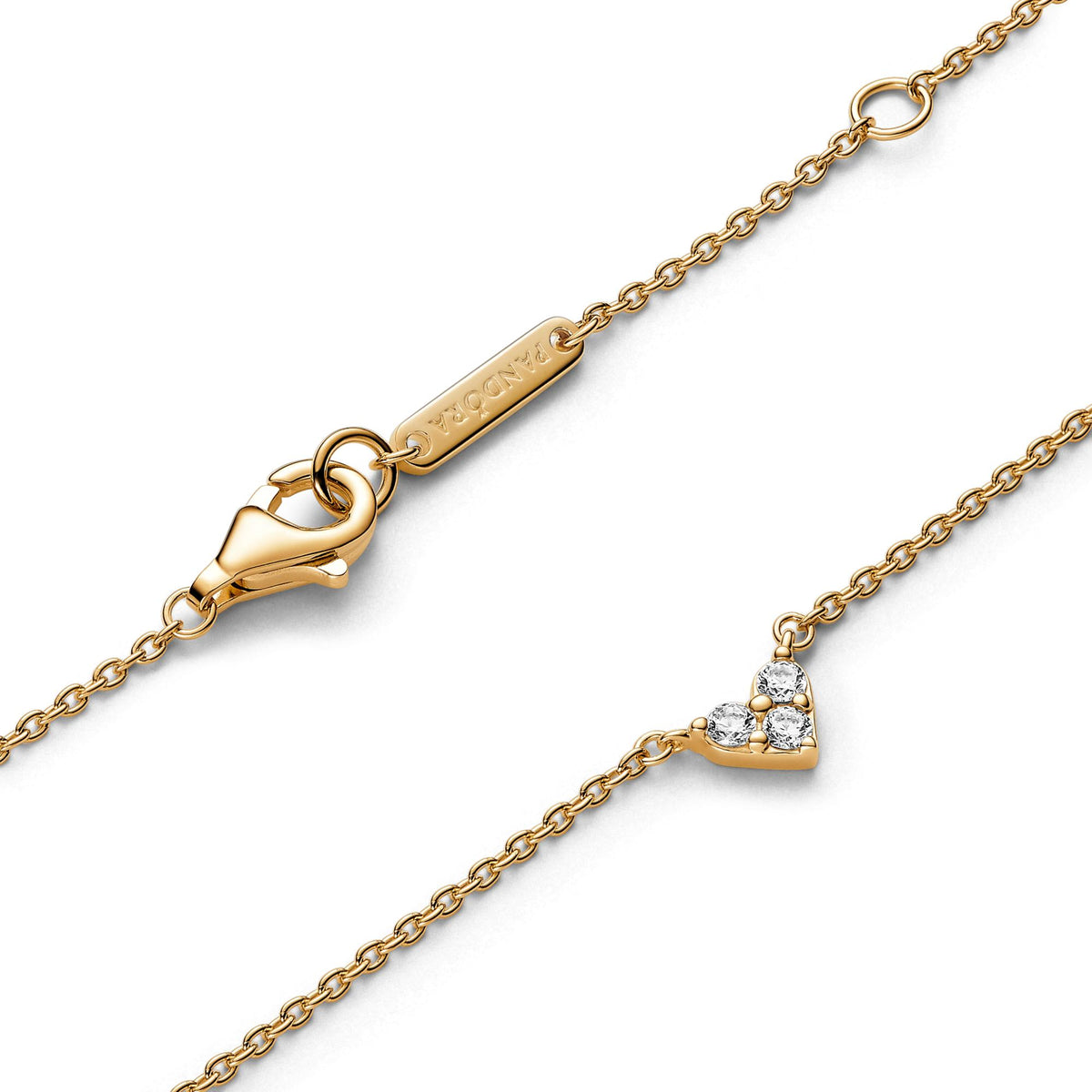 Pandora Timeless Collier Cœur Triple Pierre 363014C01-45