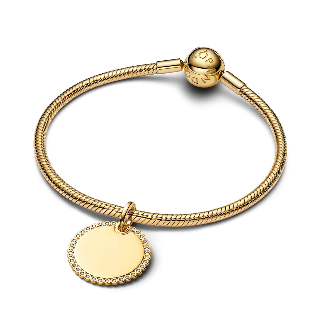Pandora Moments Pendentif Plaque Ronde Gravable 364007C01