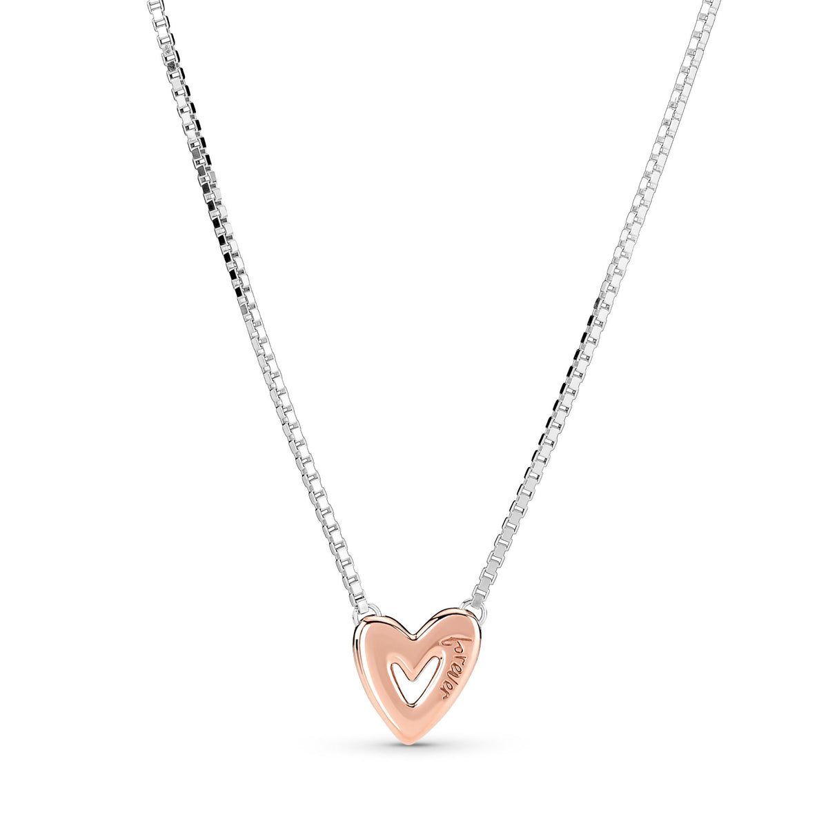 Pandora Moments Collier Esquisse de Cœur Scintillant 380089C01-45