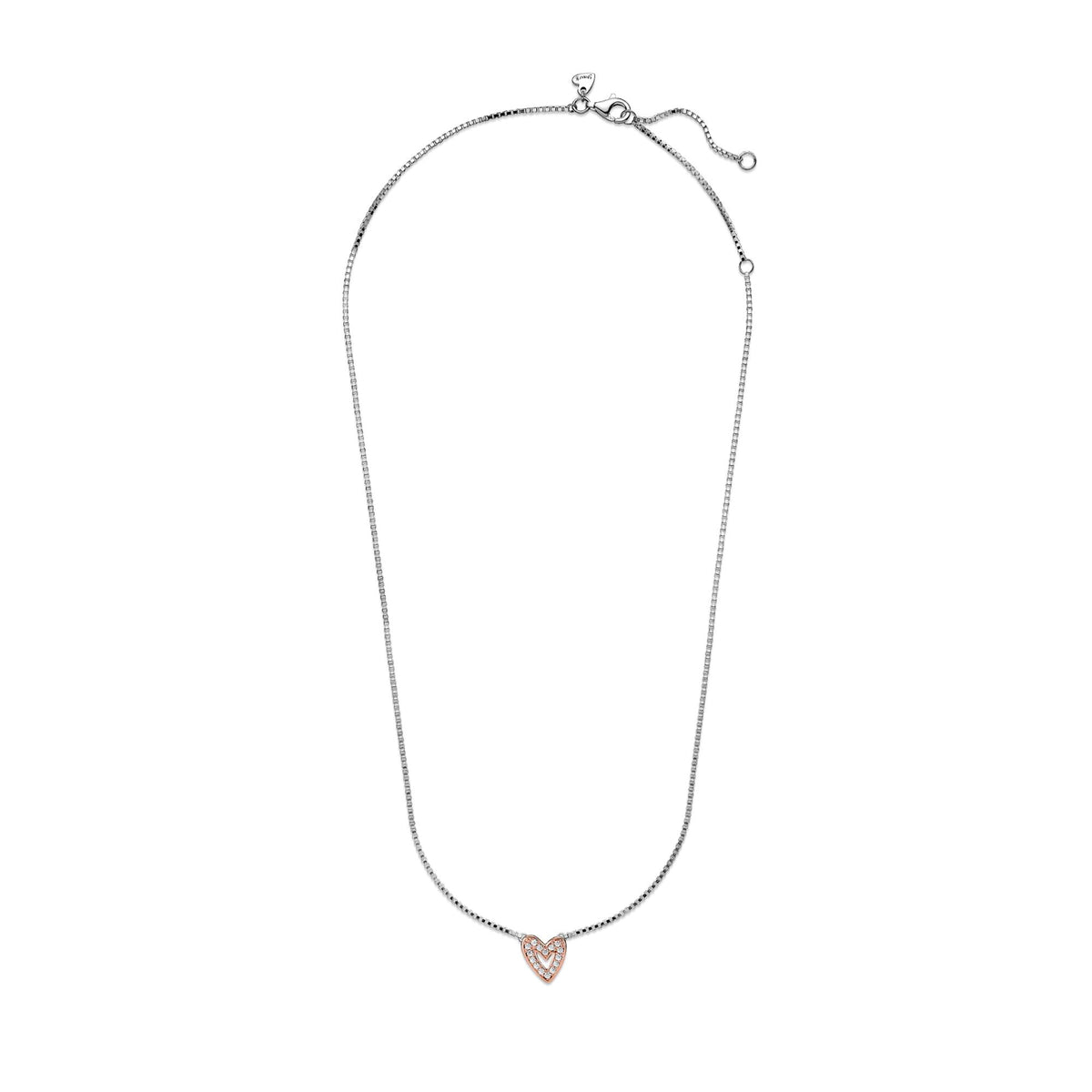 Pandora Moments Collier Esquisse de Cœur Scintillant 380089C01-45