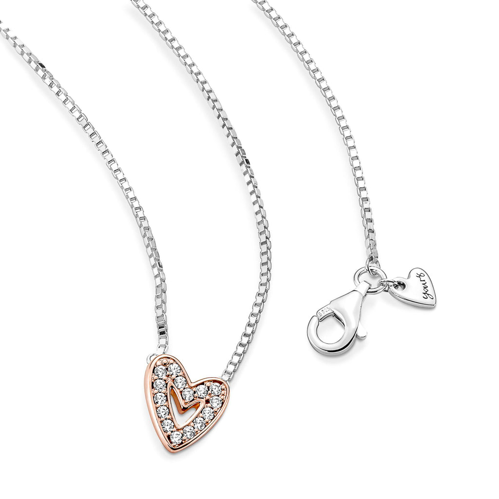 Pandora Moments Collier Esquisse de Cœur Scintillant 380089C01-45