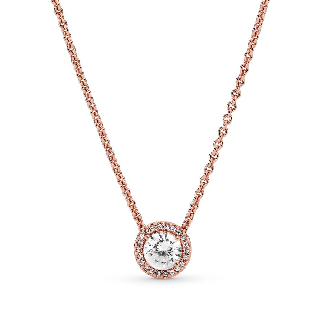 Pandora Timeless Collier Halo Scintillant Rond 386240CZ-45