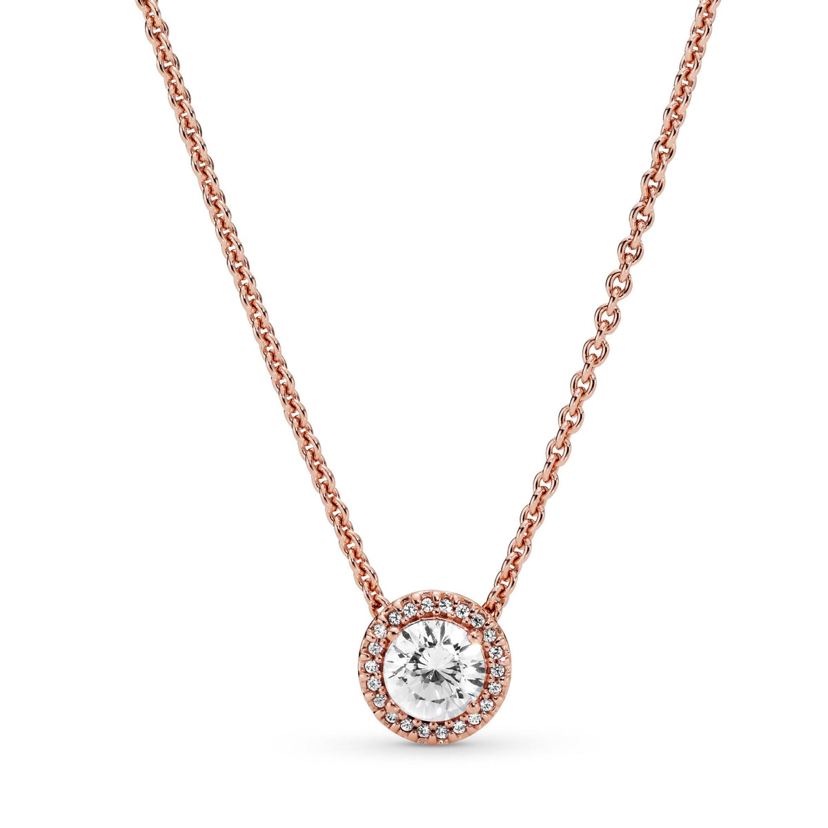 Pandora Timeless Collier Halo Scintillant Rond 386240CZ-45