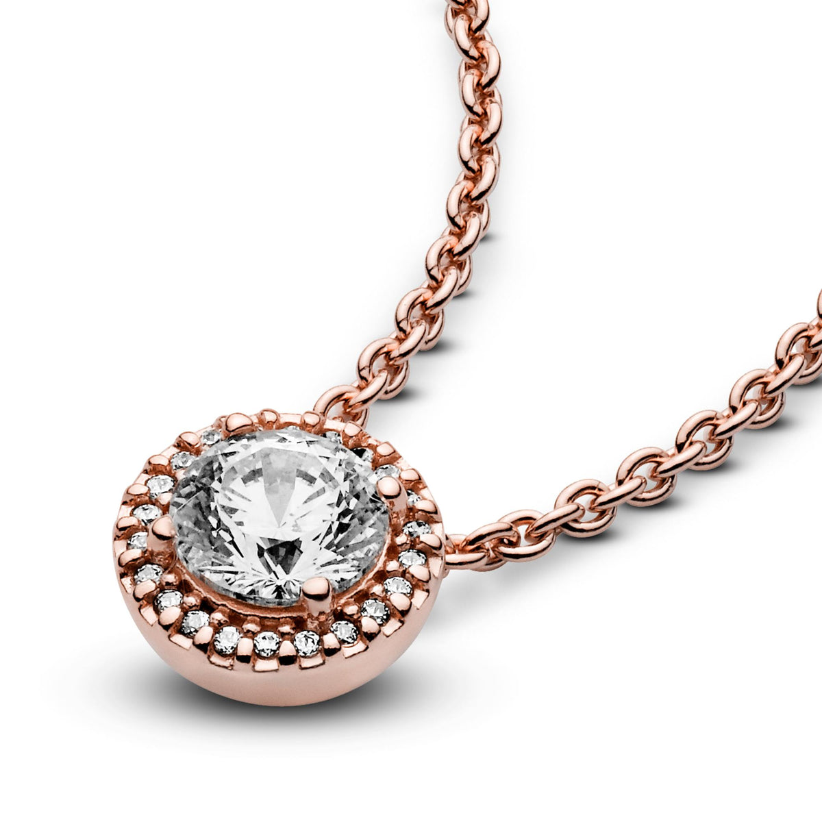 Pandora Timeless Collier Halo Scintillant Rond 386240CZ-45