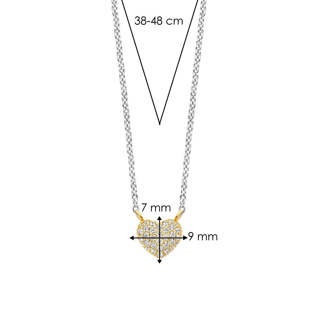Ti Sento Milano Collier pendentif Amour, chance, bonheur 3899ZY