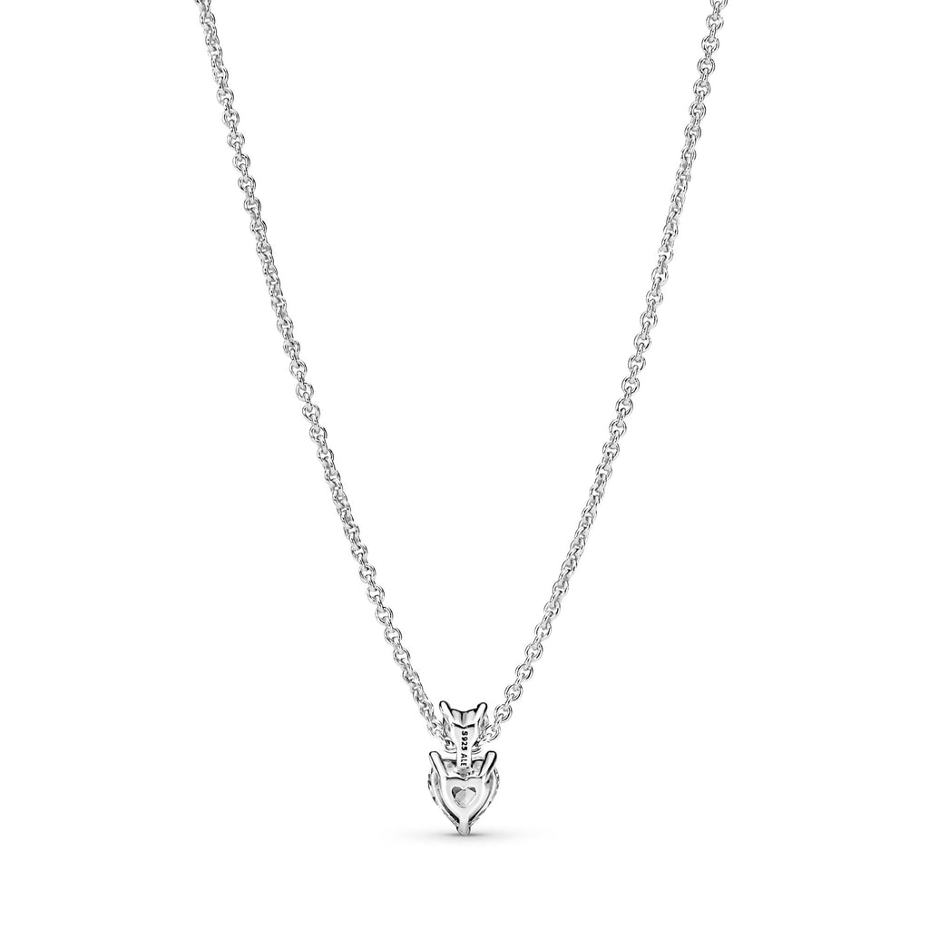 Pandora Timeless Collier Scintillant Pendentif Cœur Double 391229C01-45