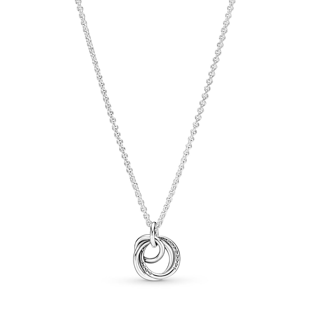 Pandora Moments Collier Pendentif Cercles Ma Famille Pour Toujours 391455C01-60