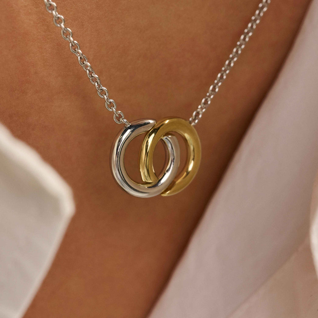 Ti Sento Milano Collier pendentif Cercles 3915SY