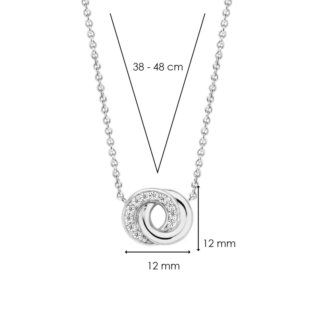 Ti Sento Milano Collier pendentif Cercles 3915ZI
