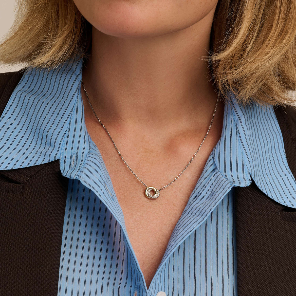 Ti Sento Milano Collier pendentif Cercles 3915ZY