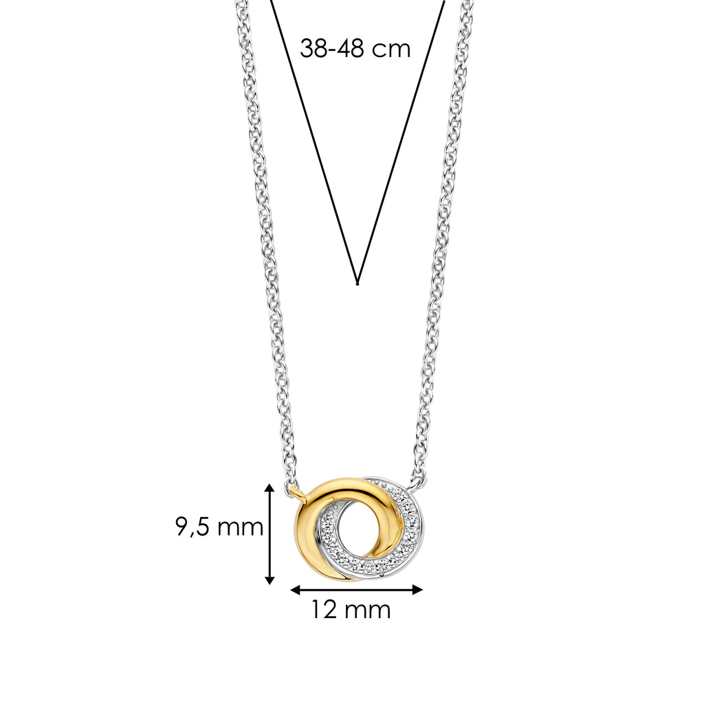 Ti Sento Milano Collier pendentif Cercles 3915ZY