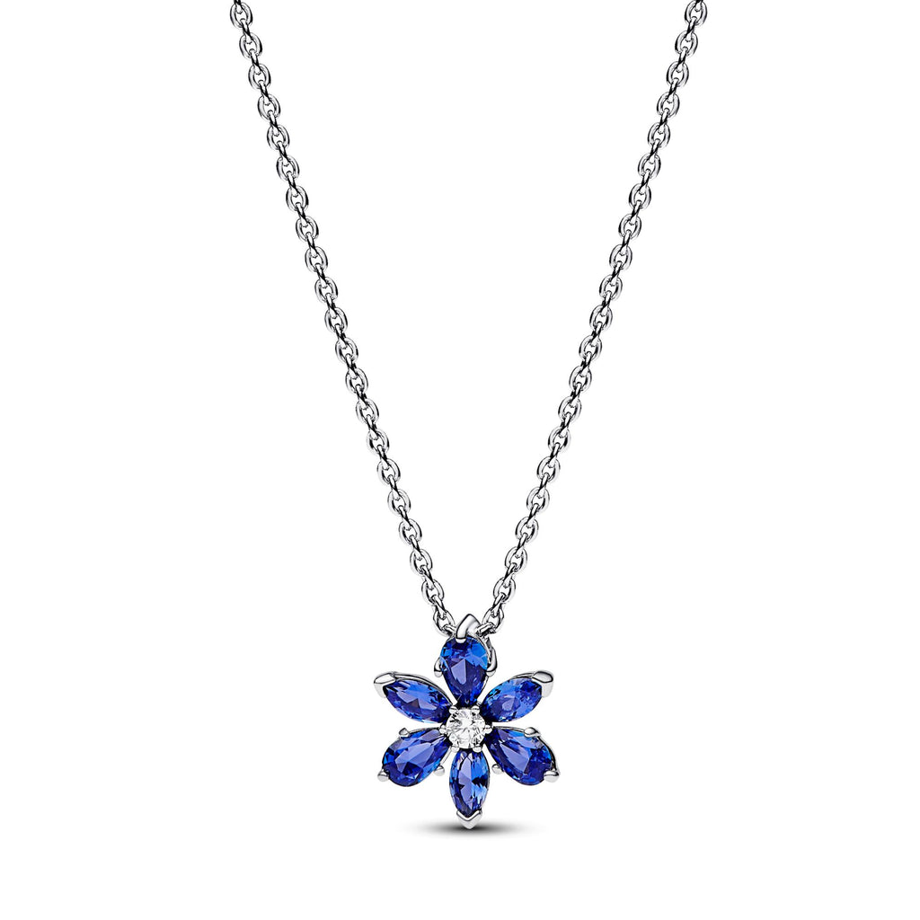 Pandora Timeless Collier Pendentif Herbier Bleu Scintillant 392387C02-45
