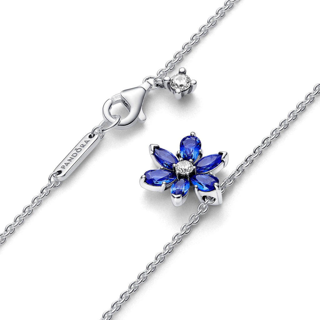 Pandora Timeless Collier Pendentif Herbier Bleu Scintillant 392387C02-45