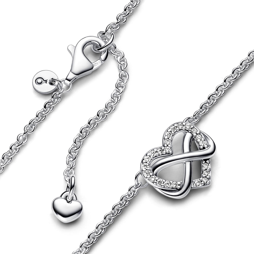 Pandora Moments Collier Cœur Infini Scintillant 392666C01-50