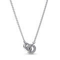 Pandora Signature Collier Pendentif Pavé Entrelacé 392736C01-45