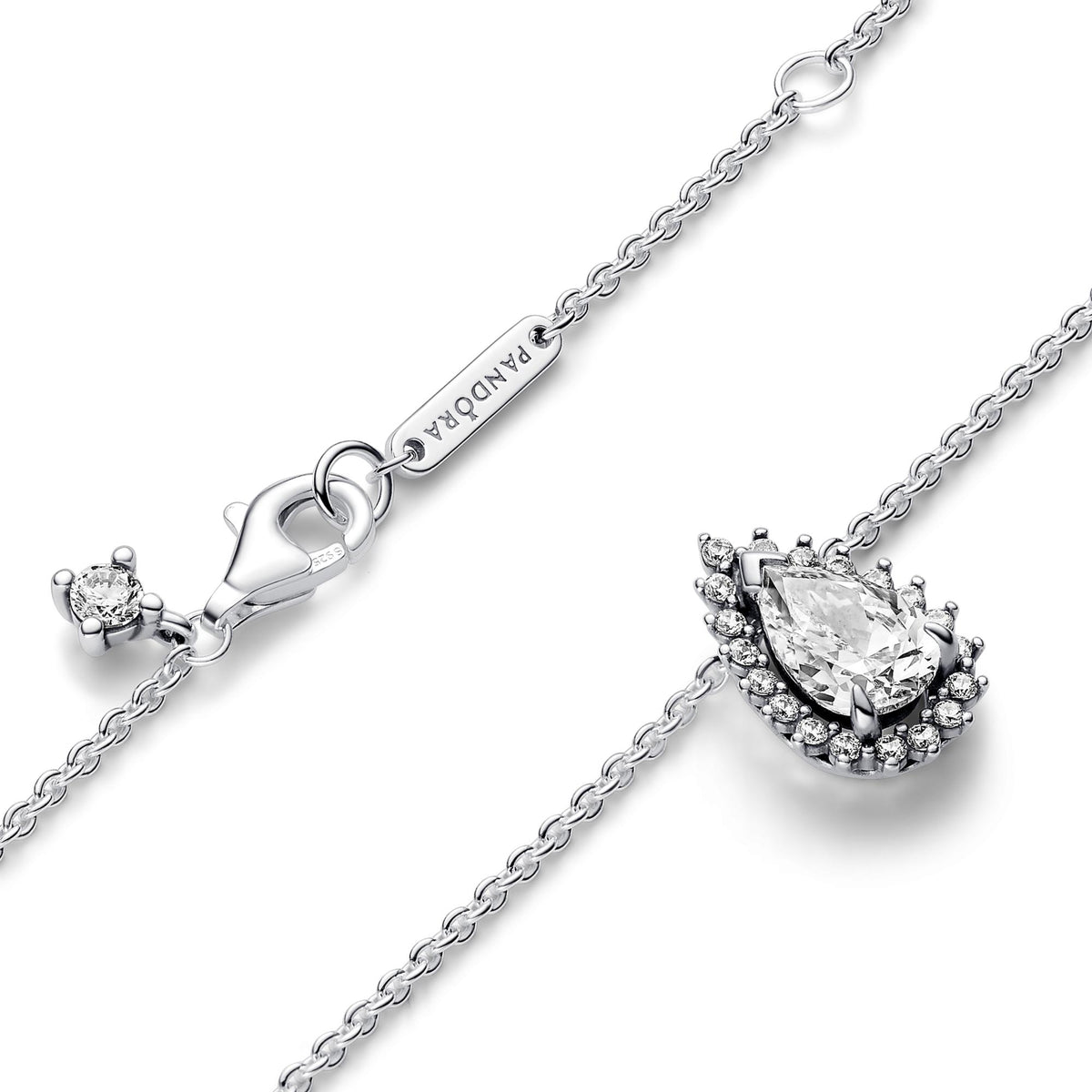 Pandora Timeless Collier Halo Poire Scintillante 392832C01-45