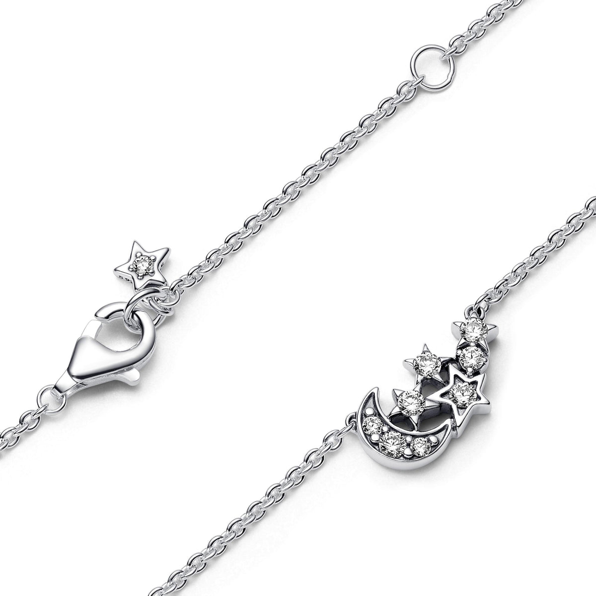 Pandora Moments Collier Lune & Étoile Scintillantes 392991C01-45
