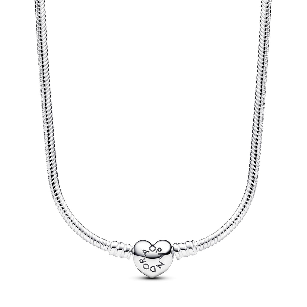Pandora Moments Collier Maille Serpent Fermoir Cœur 393091C00-45