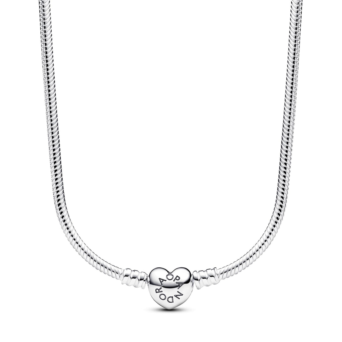 Pandora Moments Collier Maille Serpent Fermoir Cœur 393091C00-45