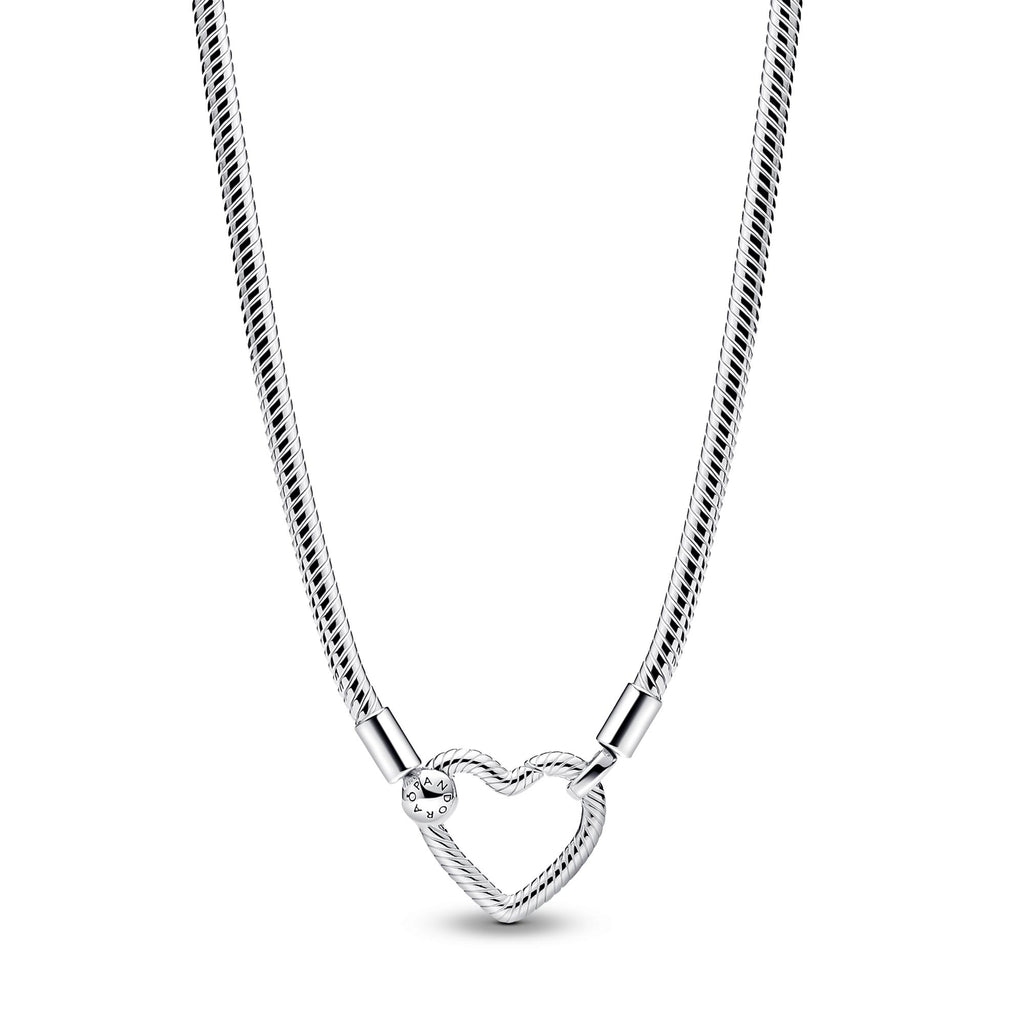 Pandora Moments Collier Maille Serpent Fermoir Cœur 393377C00-45