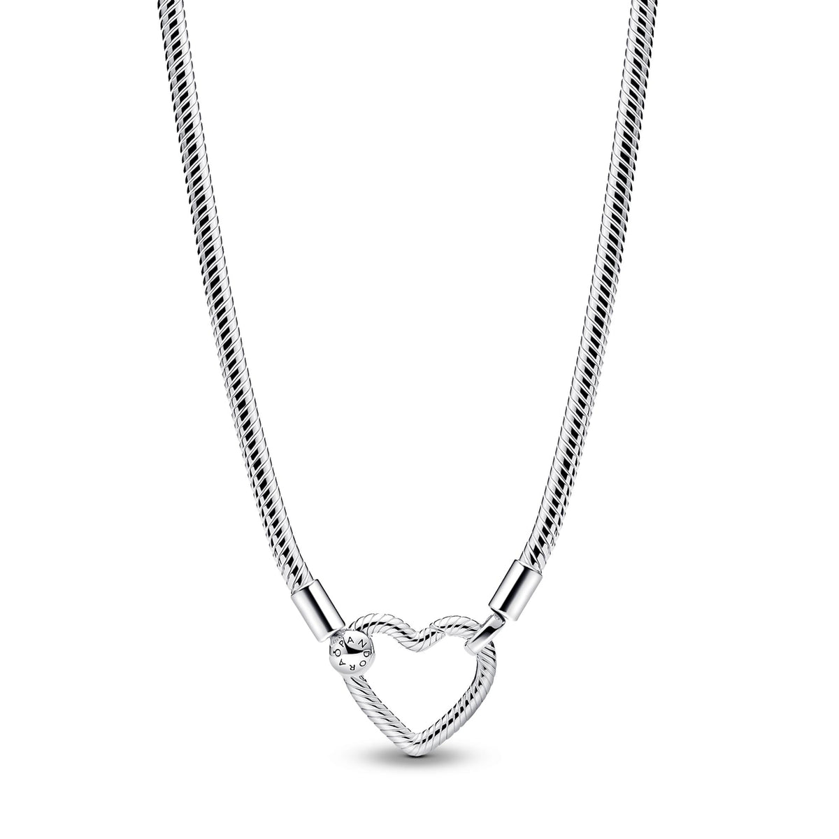 Pandora Moments Collier Maille Serpent Fermoir Cœur 393377C00-45