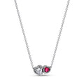 Pandora Timeless Collier à Pendentif Cœurs Halo 393632C01-45