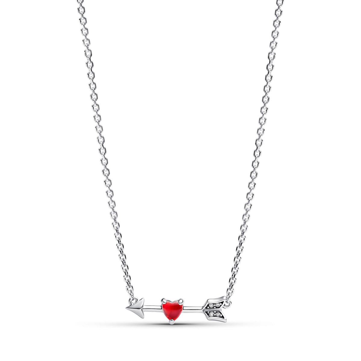 Pandora Moments Collier Flèche & Cœur en Verre de Murano 393669C01-50