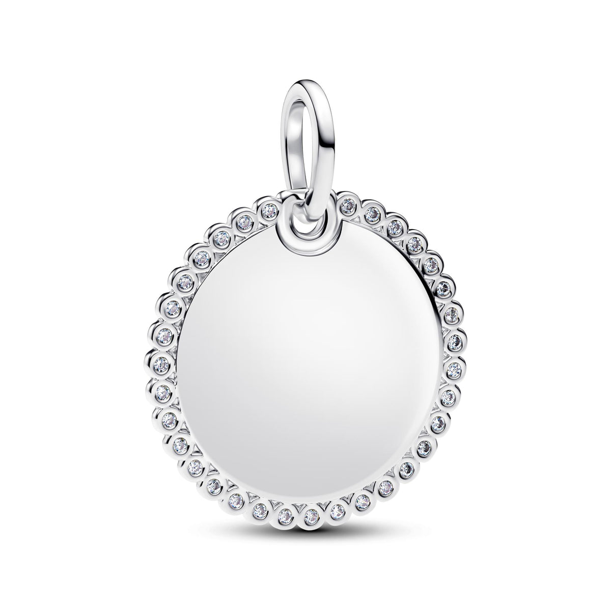 Pandora Moments Pendentif Plaque Ronde Gravable 394007C01