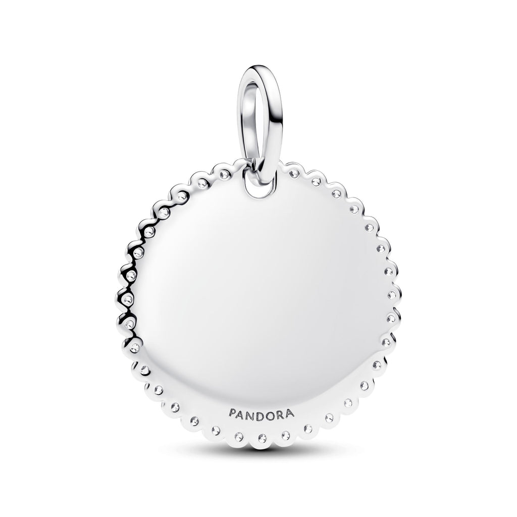 Pandora Moments Pendentif Plaque Ronde Gravable 394007C01