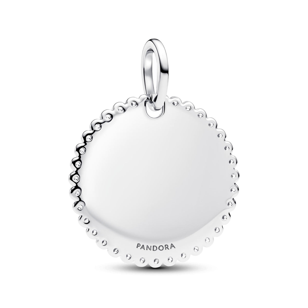 Pandora Moments Pendentif Plaque Ronde Gravable 394007C01